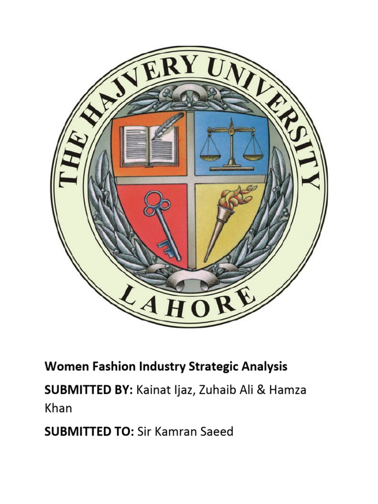 Women Fashion Industry Strategic Analysis  PDF