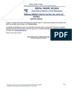 Edital - FACEPE - 35 2022 - PBPG - 2023 1 Convocação Da Lista de Espera 2023 03 31