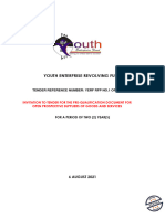 Youth Enterprise Revolving Fund: Tender Reference Number: Yerf RFP No.1 of 2021/2022