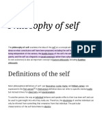 Philosophy of Self - Wikipedia