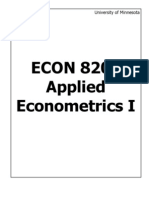 Applied Eco No Metrics