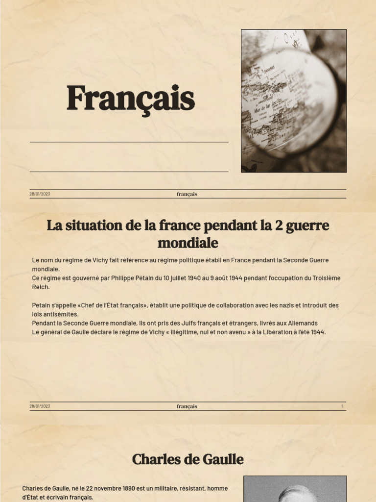 2 Guerre Mondial | PDF | France de Vichy | Politique de la Seconde ...