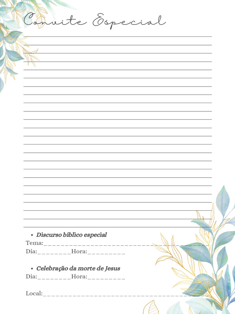 Kit Carta CELEBRAÇÃO | PDF