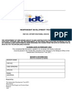 Bid Document For A Panel of Contractors - MP