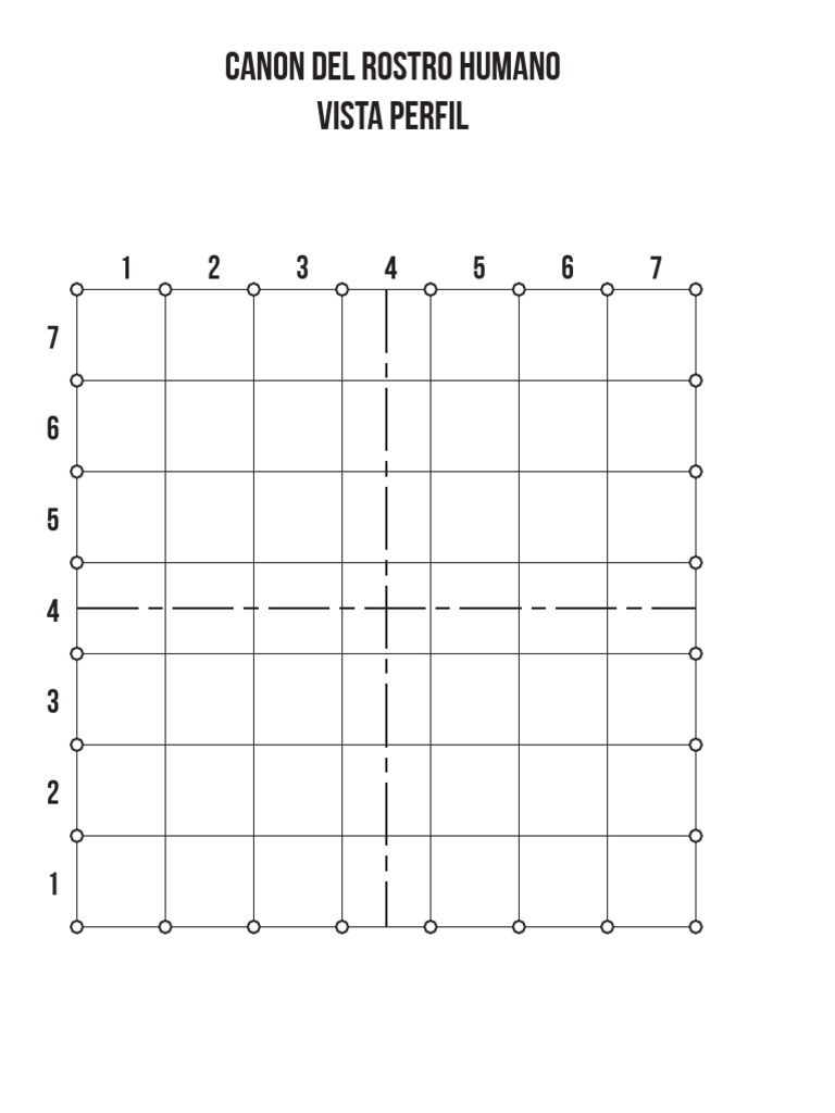 Plantilla para Dibujar El Canon Del Rostro | PDF