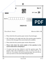 CBSE Class 10 French Question Paper 2023 (1gfhhhffhhnk)