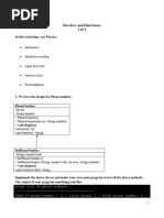 Lab4-Inheritance PhoneNumber Person