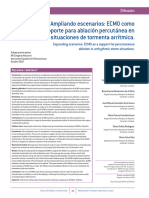 Ampliando Escenarios: ECMO Como Soporte para Ablación Percutánea en Situaciones de Tormenta Arrítmica