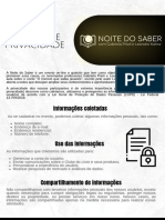 Política de Privacidade Noite Do Saber e Outros