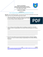 Graduate School Activity # 2: SS 304 - Production of Instructional and Assessment Materials in Social Studies