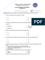 Second Quarter Exam Math 7