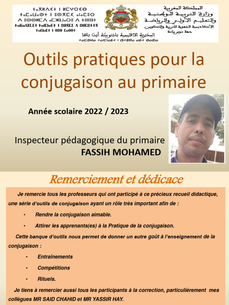 Outils ludiques de conjugaison primaire | PDF | Verbe | Conjugaison