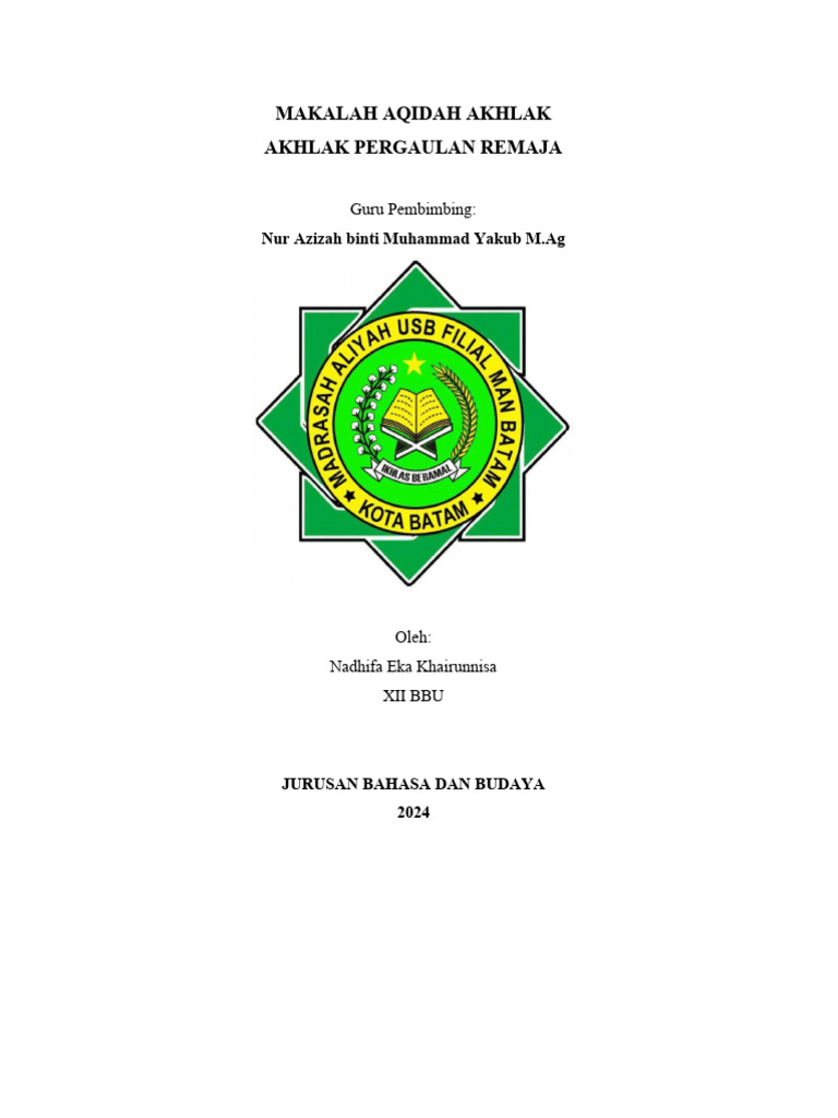Template Penulisan Makalah 1 | PDF