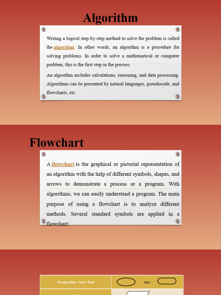Algorithm&flowchart | PDF | Algorithms | Programming