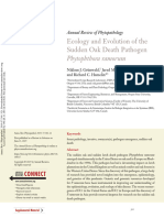 Grünwald Et Al 2019 Ecology and Evolution of The Sudden Oak Death Pathogen Phytophthora Ramorum