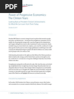 Download Power of Progressive Economics The Clinton Years by Center for American Progress SN70657580 doc pdf