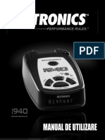 Manual Detector Radar Beltronics 940i Limba Romana