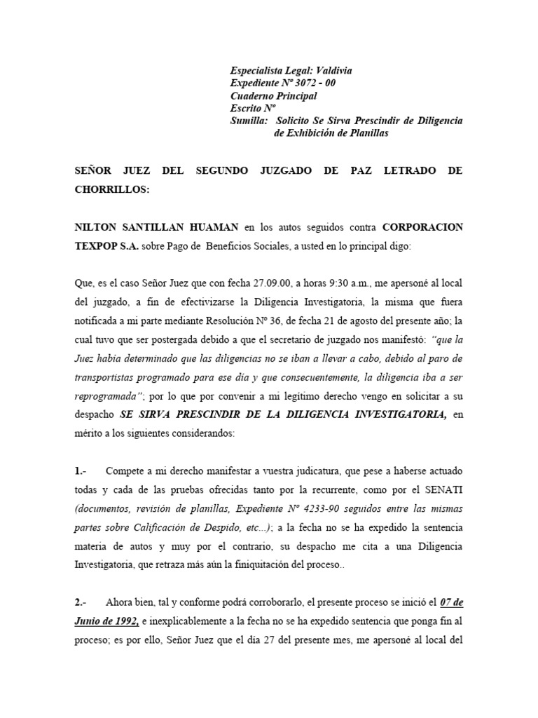 Solicito Sentencia | PDF
