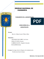 Trabajo - Linea de Tiempo Fundamentos de La Administración