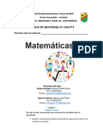 Guia de Matemáticas #4 Grado 8