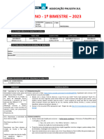 SD 3º ANO 1º BIM. 2023 - Revisada