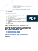 Step 2: Protect Your Account With Recovery Info: Use An Existing Email Address