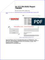 Manitou Axle 212-08-2020 Repair Manual 547983en