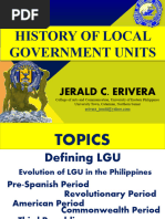 History of LGUs