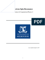 Electron Spin Resonance: Laboratory & Computational Physics 2