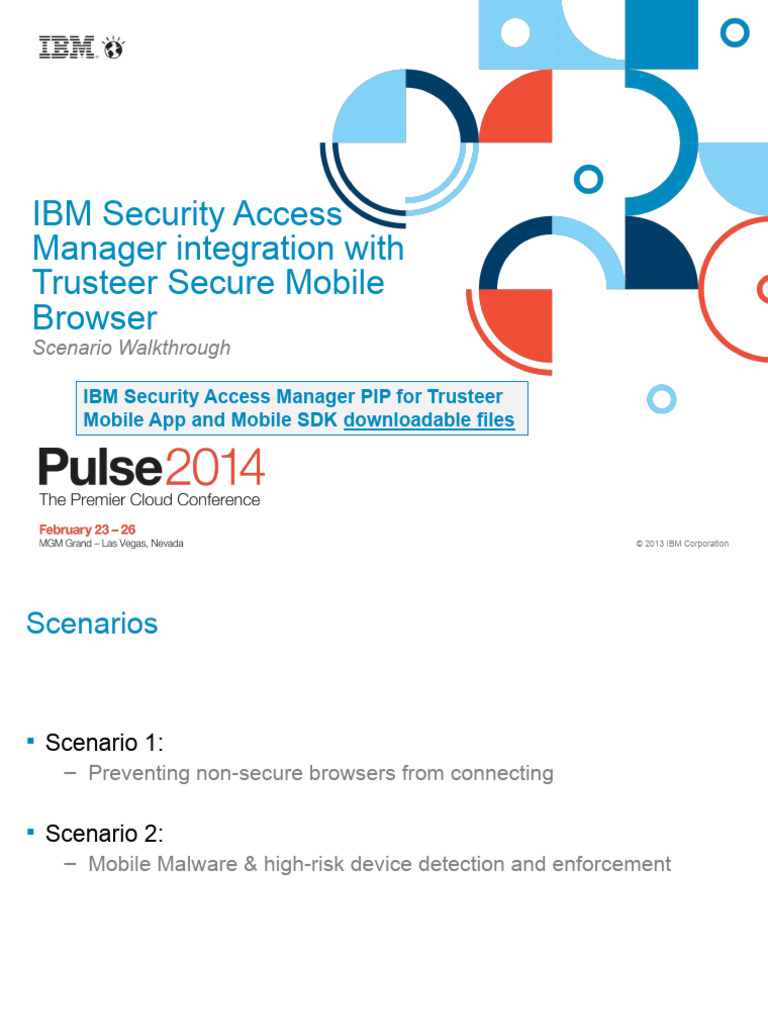 IBM Security Access Manager For Mobile Integration With Trusteer Secure ...
