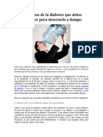 7 Síntomas de La Diabetes Que Debes Reconocer para Detectarla A Tiempo