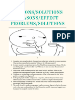 Problem Reason Solution