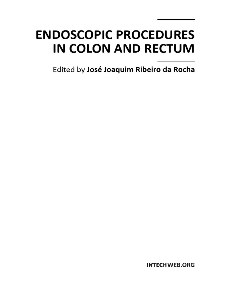 Endoscopic Procedures in Colon and Rectum PDF Colonoscopy