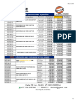 Lista de Precios GULF 2022 Expertos DETALLISTA RETAIL ABREVIADA