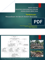 Penyediaan Air Bersih Dalam Benacana (Longsor, Gempa) Secara Kesling