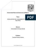 Evaluacion Del Concimiento Opción Múltiple