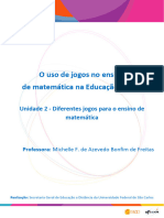 Unidade 2 - Diferentes jogos para o ensino de matemática