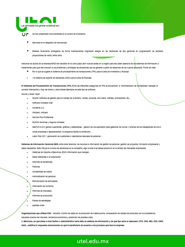 Soluciones de Sistemas para BIKE | PDF | Contabilidad | Marketing