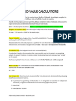 Earned Value Cheat Sheet