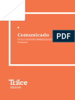 COMUNICADO PRIMARIA - Evaluaciones II Bimestre