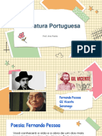 Literatura Portuguesa Professora Ana Paola