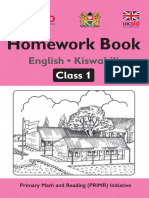 Homework Book - English and Kiswahili - Class 1 Primary Math and Reading Initiative Primr