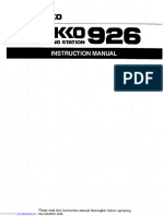 926 Instruction Manual