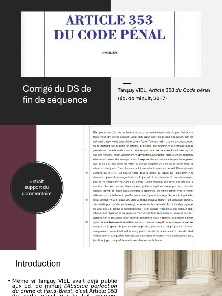 Corrigé Du DS de Fin de Séquence | PDF