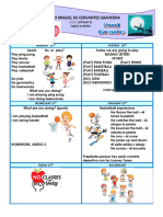 Inglés 2°año 19 Al 23 Feb