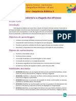 Sequencia - Didatica O Brasil Colonial e A Chegada Dos Africanos