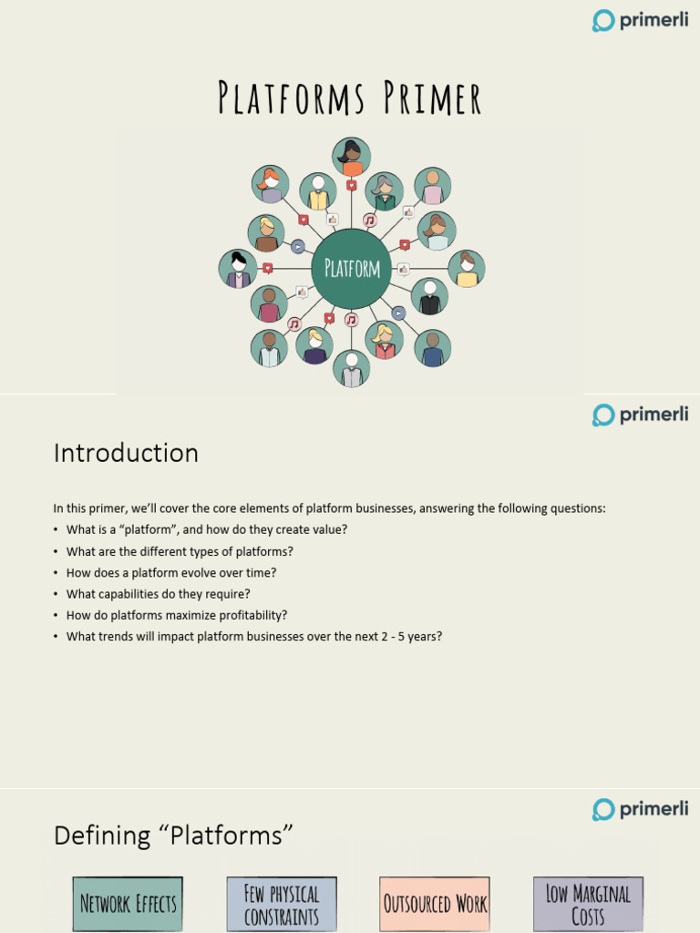 Platforms Primer Summary Download Free PDF Sales Product (Business)