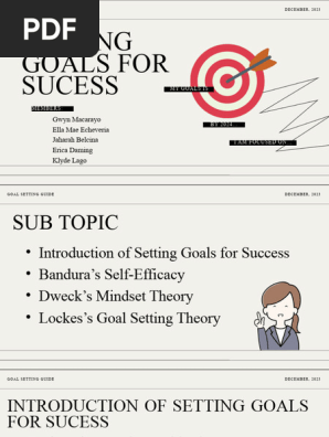 Setting Goals for Sucess Pptjdkfjdodjf