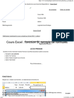 Cours Excel Fonction SI, Recopie de Formules