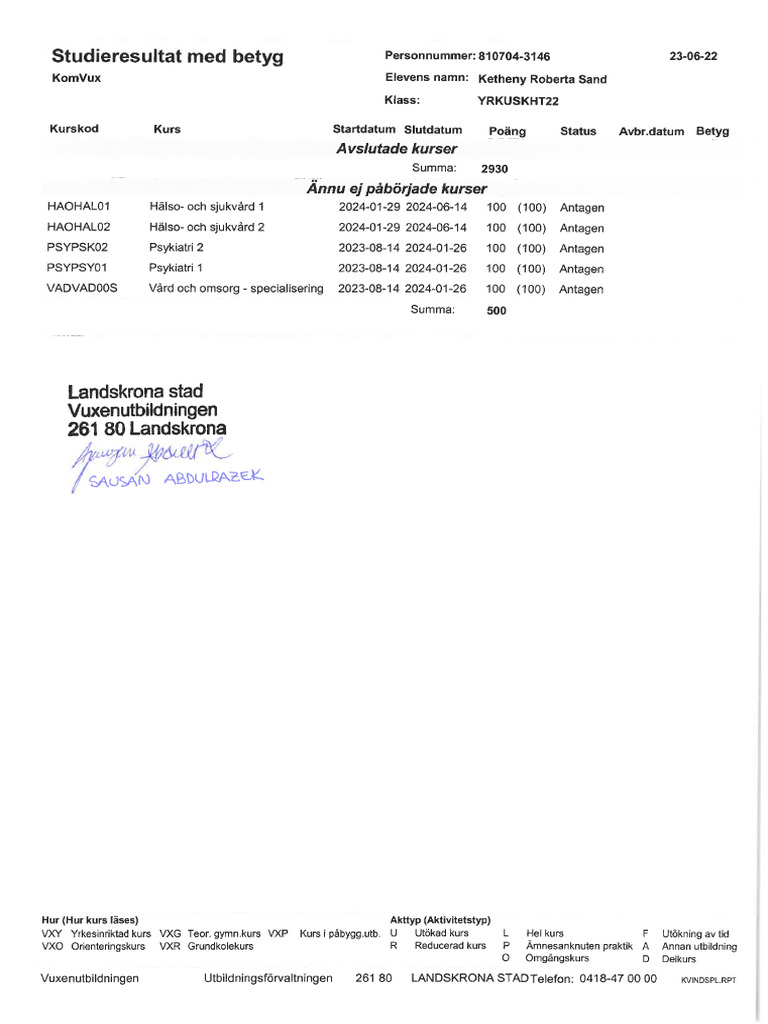 Intyg | PDF